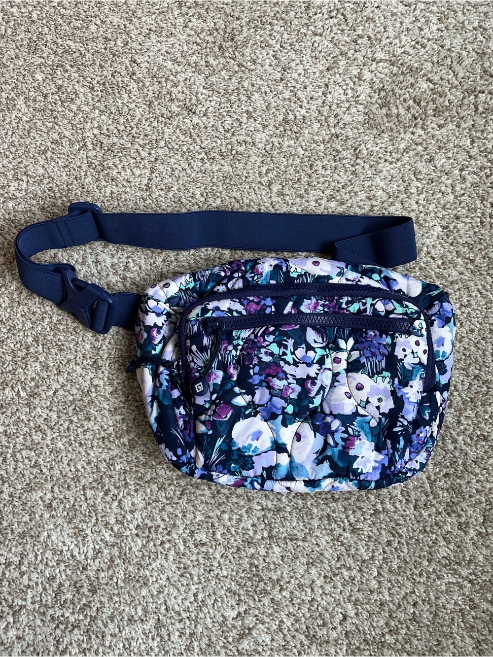 Vera Bradley Blue Watercolour Floral Crossbody Belt Bag